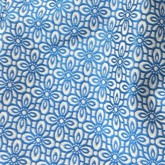 Banana Republic Atlantic Blue Floral Sleeveless Fit Flare Dress Size 4 - Picture 12 of 12